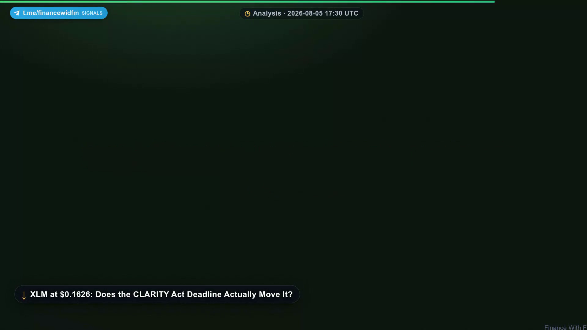XLM at $0.1626: Does the CLARITY Act Deadline Move It?