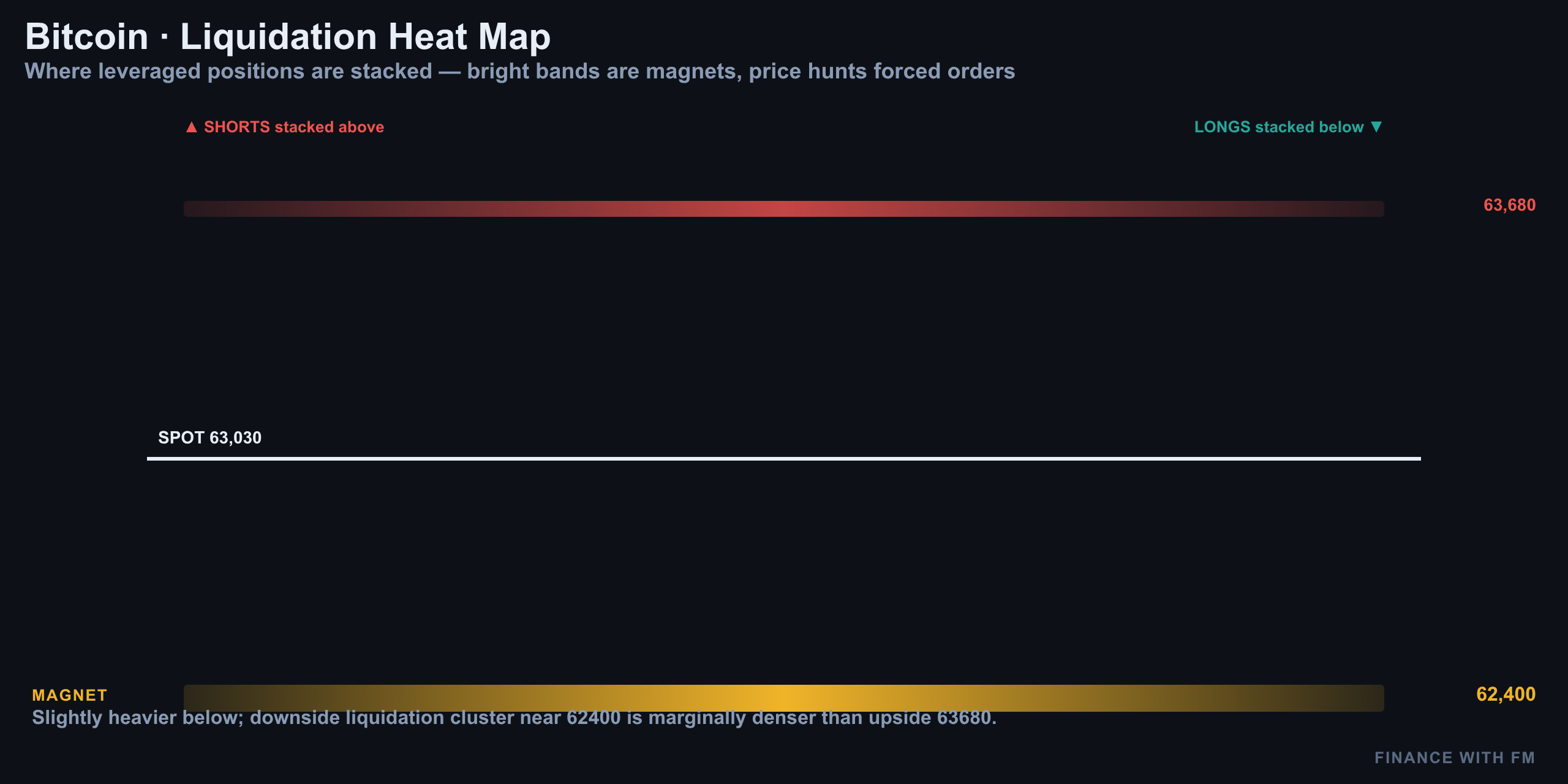 Liquidation Heatmap — The Pools Above And Below — Finance With FM